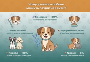 Чому у собаки псуються зуби: наліт, зубний камінь, гінгівіт і пародонтит